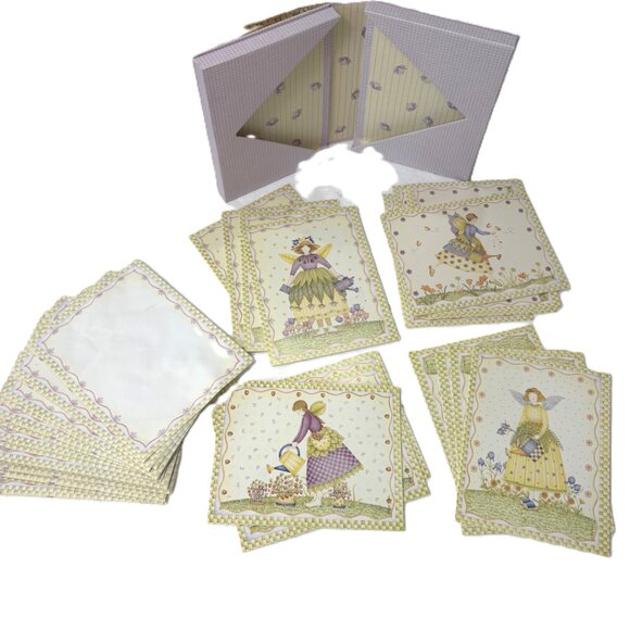 Debbie Mumm Garden Angels Collectible Blank Notecards Vtg 2003 - Picture 2 of 11
